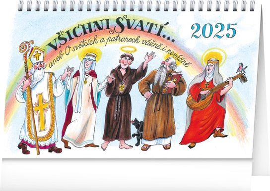 NOTIQUE Stolní kalendář Všichni svatí 2025 (řádky)