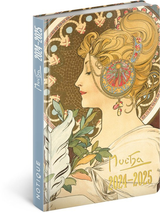 18 měsíční diář Petito – Alfons Mucha 2024/2025