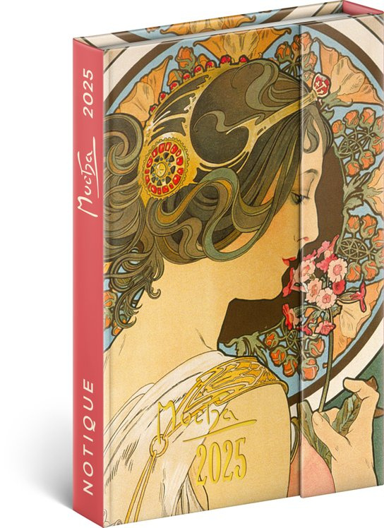 Týdenní magnetický diář Alfons Mucha 2025 -  Autor Neuveden
