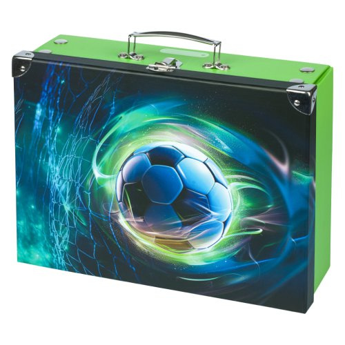 BAAGL Skládací školní kufřík Fotbal Míč s kováním Presco Group