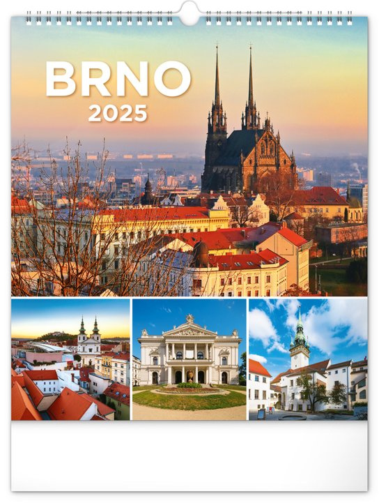 Nástěnný kalendář Brno 2025