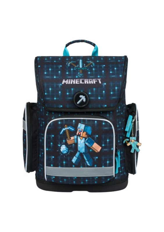 Baagl Školní aktovka BAAGL Ergo Minecraft Blue Axe