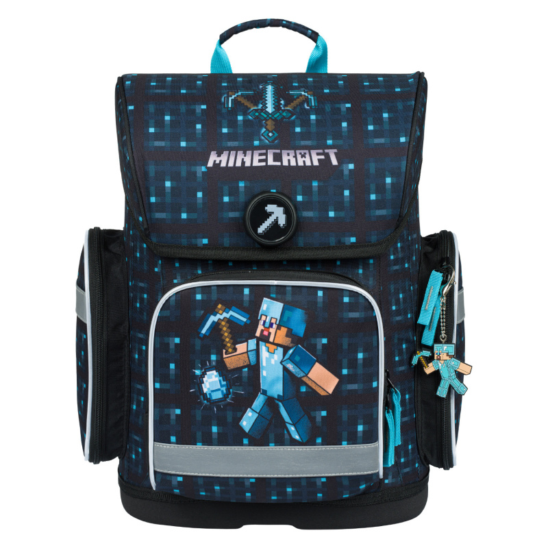 Baagl Školní aktovka BAAGL Ergo Minecraft Blue Axe