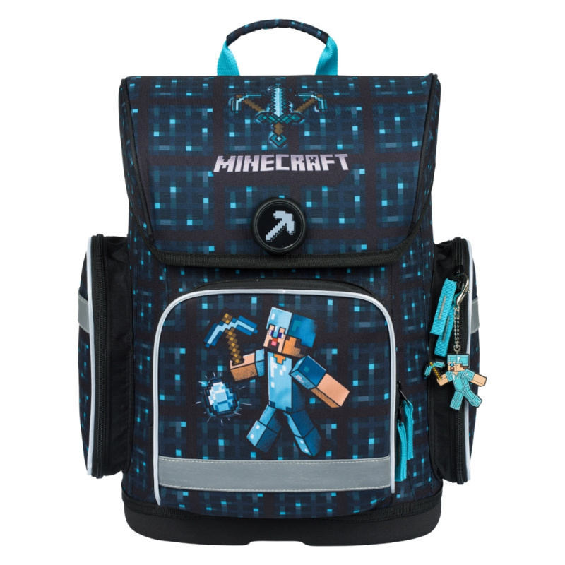 Baagl Školní aktovka BAAGL Ergo Minecraft Blue Axe