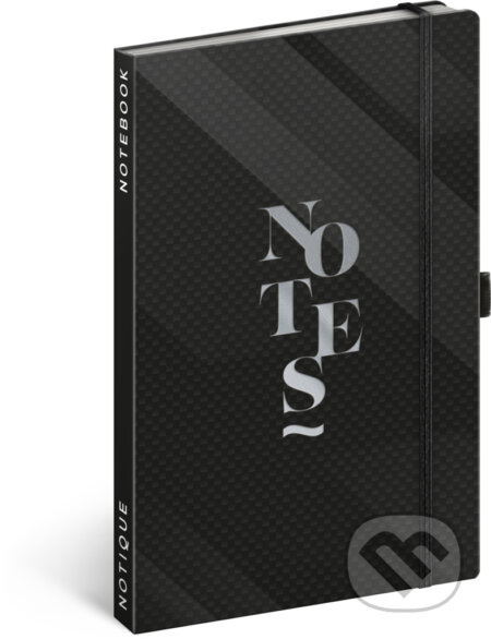 NOTIQUE Notes Elegantní, linkovaný, 13 x 21 cm