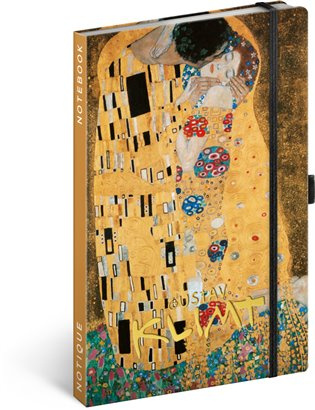 NOTIQUE Notes Gustav Klimt, linkovaný, 13 x 21 cm