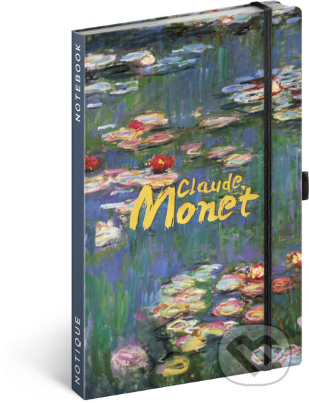 NOTIQUE Notes Claude Monet, linkovaný, 13 x 21 cm