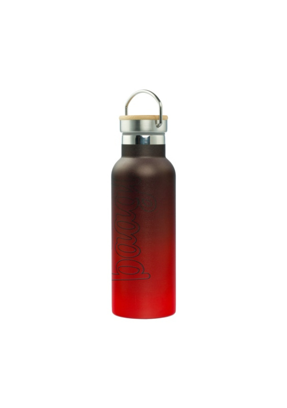 BAAGL Termoláhev s bambusovým víčkem Gradient červeno-černá, 500 ml Presco Group
