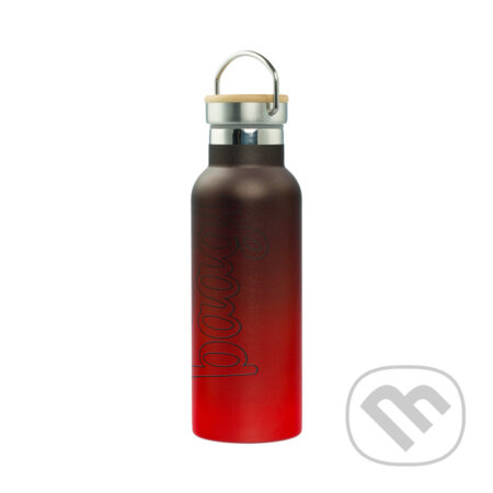 BAAGL Termoláhev s bambusovým víčkem Gradient červeno-černá, 500 ml Presco Group