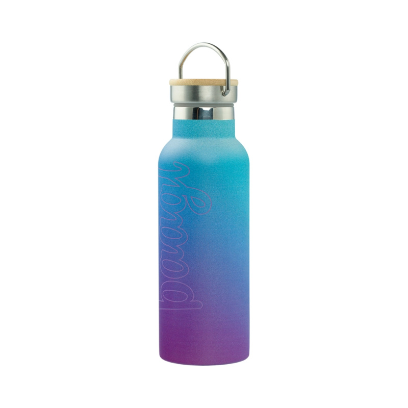 BAAGL Termoláhev s bambusovým víčkem Gradient modro-fialová, 500 ml Presco Group