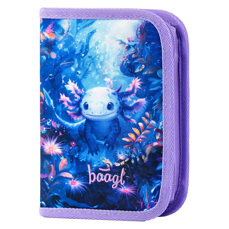 Školský peračník jednoposchodový Baagl Axolotl