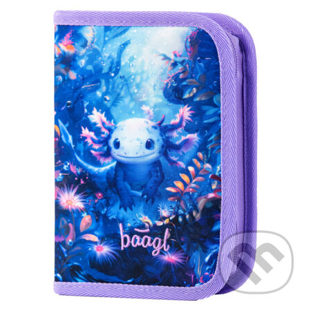 Školský peračník jednoposchodový Baagl Axolotl