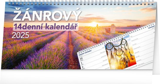 Stolní kalendář Žánrový 2025 – 14denní