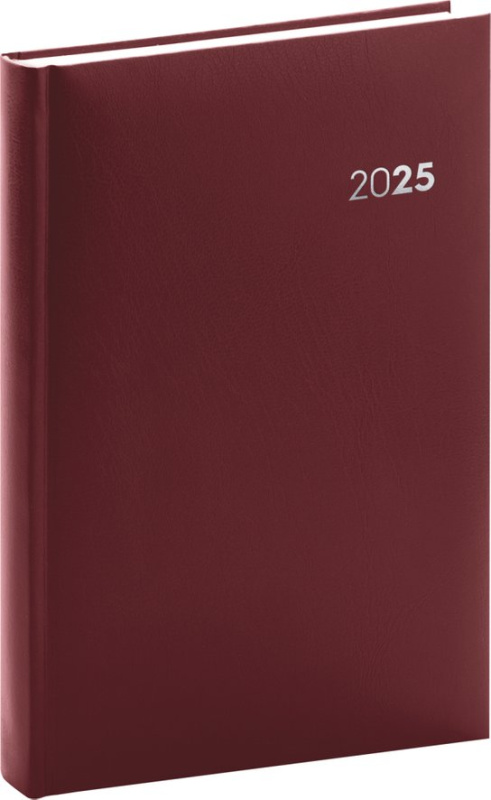 Denní diář Balacron 2025 bordó -  Autor Neuveden