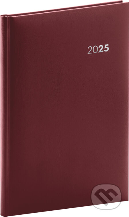 Týdenní diář Balacron 2025, bordó
