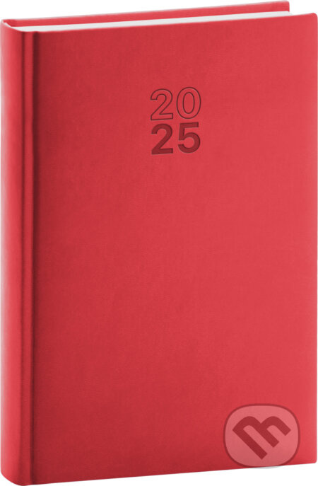 Denní diář Aprint 2025, červený