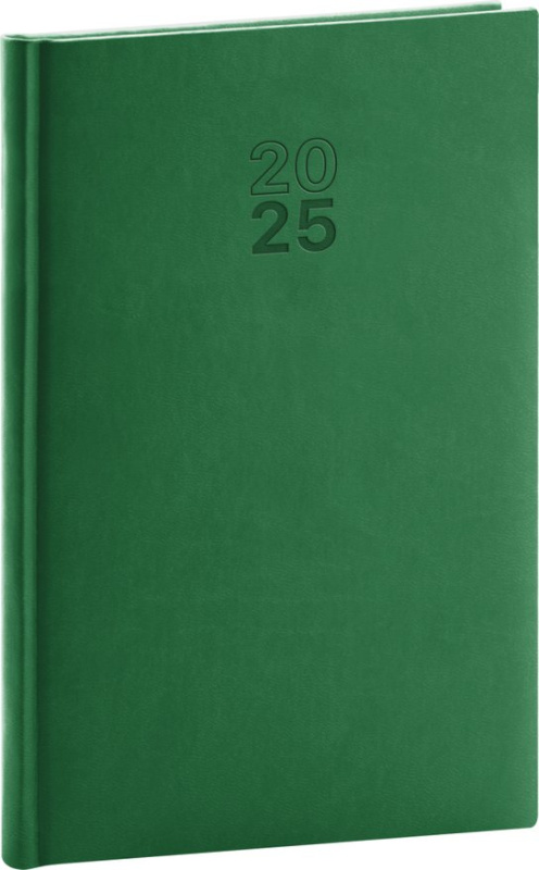 Týdenní diář Aprint 2025 zelený -  Autor Neuveden