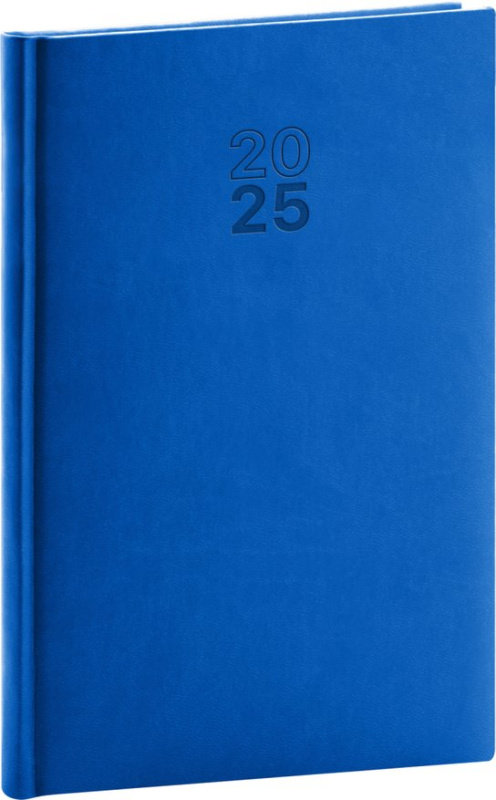 Týdenní diář Aprint 2025, modrý