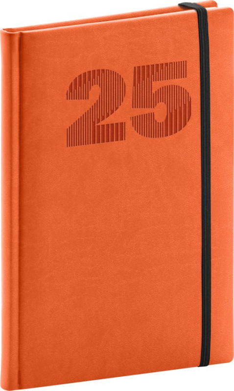 Týdenní diář Vivella Top 2025, oranžový