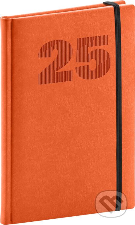 Týdenní diář Vivella Top 2025, oranžový