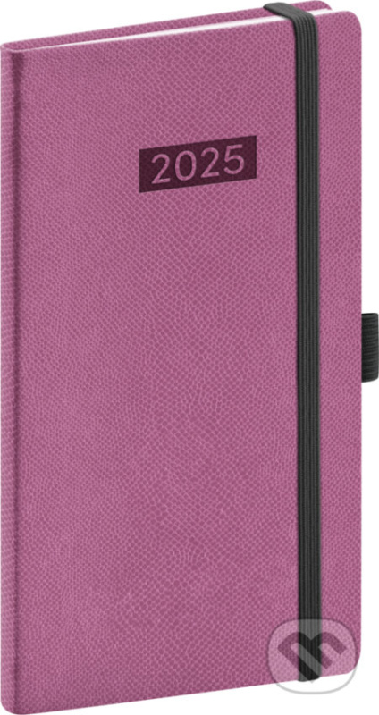 NOTIQUE Kapesní diář Diario 2025, růžový, 9 x 15,5 cm