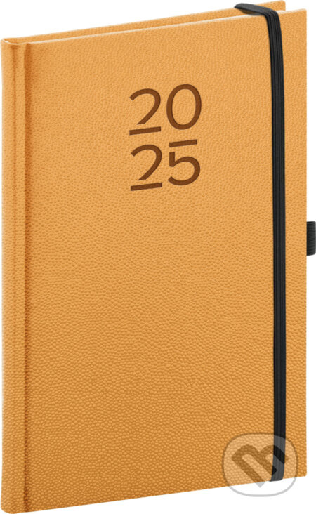 Týdenní diář Vellum 2025, oranžový