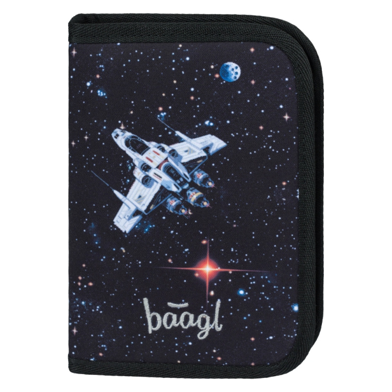 BAAGL Školní penál jednopatrový Pixel Space  Presco Group