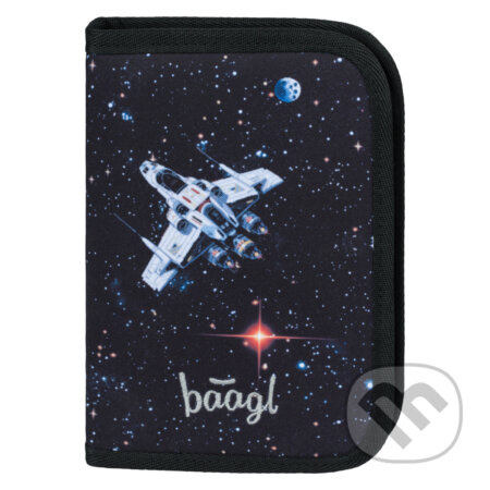 BAAGL Školní penál jednopatrový Pixel Space  Presco Group