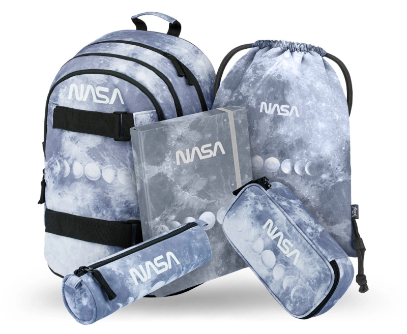 Školní set BAAGL Skate NASA šedý