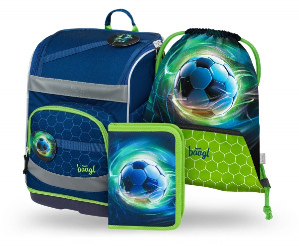 BAAGL SET 3 Zippy plus Fotbalový míč: aktovka, penál, sáček  Presco Group