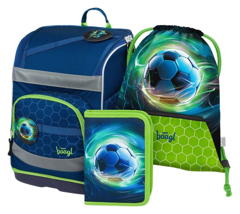BAAGL SET 3 Zippy plus Fotbalový míč: aktovka, penál, sáček  Presco Group