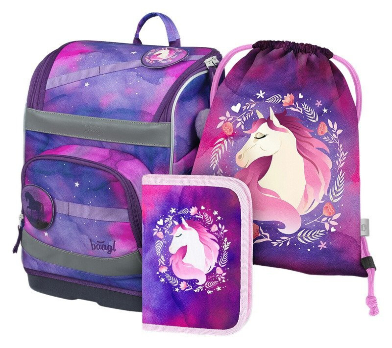 BAAGL SET 3 Zippy plus Kůň: aktovka, penál, sáček  Presco Group