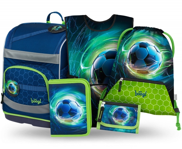 BAAGL SET 5 Zippy Plus Fotbalový Míč: aktovka, penál, sáček, zástěra, peněženka  Presco Group