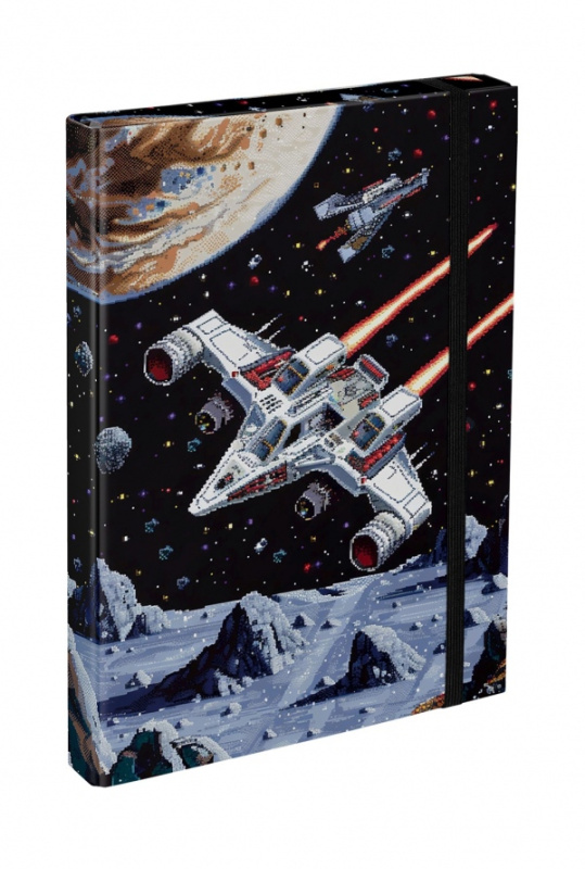 BAAGL Desky na školní sešity A4 Pixel Space Presco Group