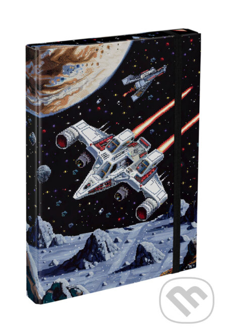 BAAGL Desky na školní sešity A4 Pixel Space Presco Group