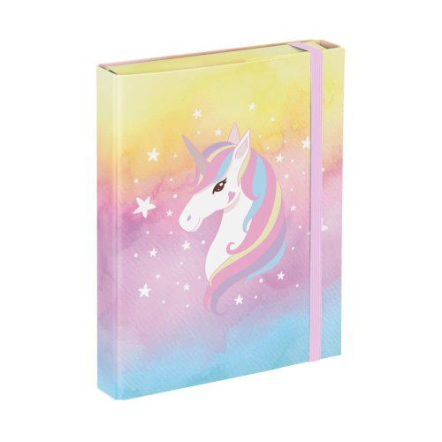BAAGL Desky na školní sešity A5 Rainbow Unicorn Presco Group