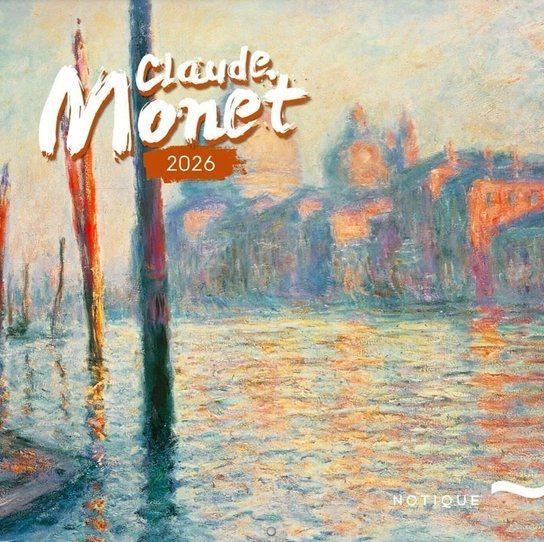 Poznámkový kalendář Claude Monet 2026, 30 x 30 cm