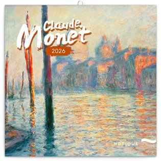 Poznámkový kalendář Claude Monet 2026, 30 x 30 cm