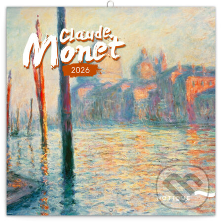 Poznámkový kalendář Claude Monet 2026, 30 x 30 cm