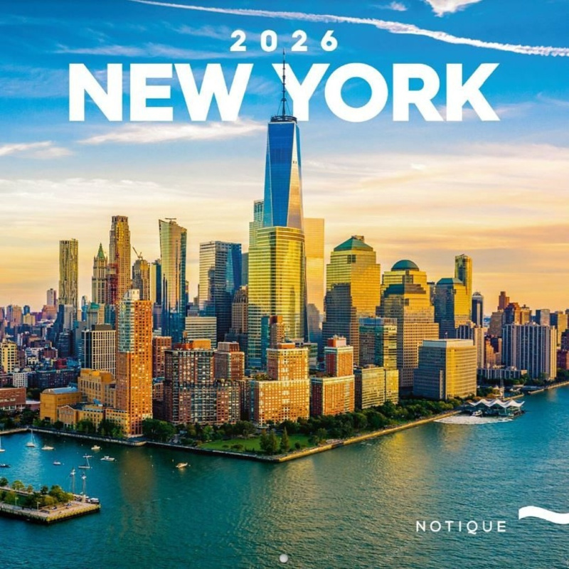 Poznámkový kalendář New York 2026
