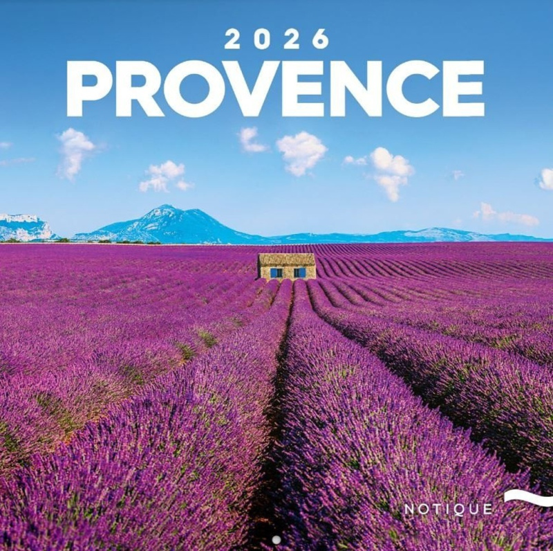 Poznámkový kalendář Provence 2026