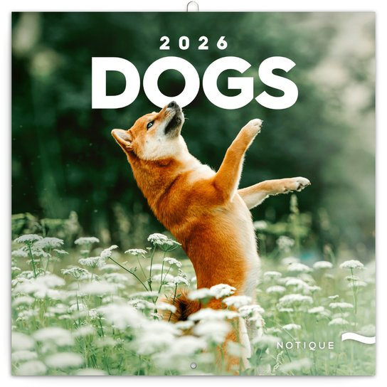 Poznámkový kalendář Psi 2026