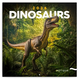 Poznámkový Kalendář Dinosauři 2026