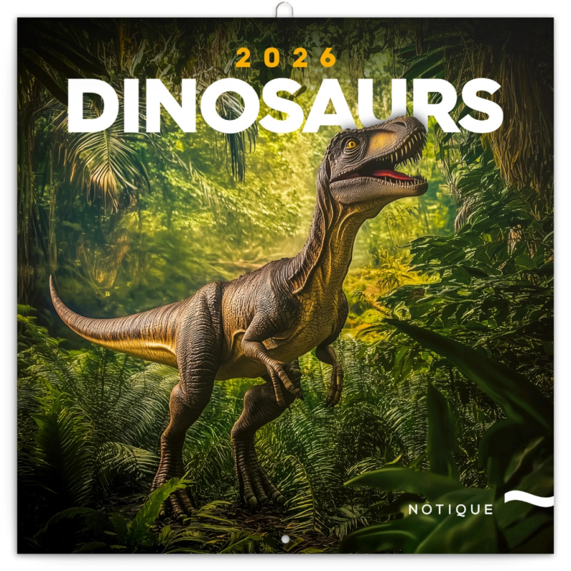 Poznámkový Kalendář Dinosauři 2026