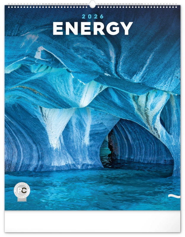 NOTIQUE Nástěnný kalendář Energie 2026, 48 x 56 cm Presco Group