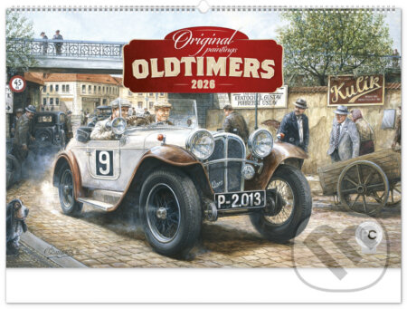 NOTIQUE Nástenný kalendár Oldtimers – Václav Zapadlík 2026