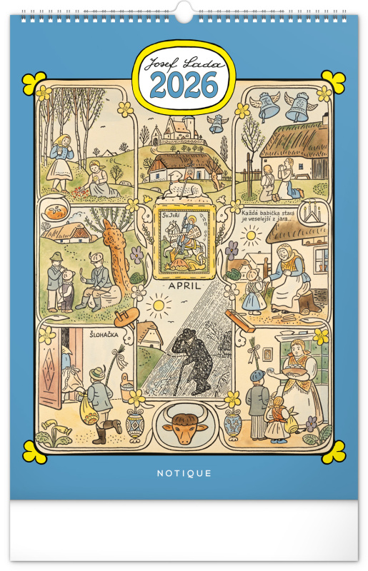 Nástěnný kalendář Josef Lada 2026