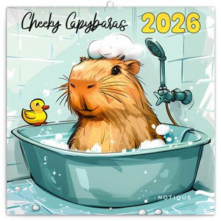 Poznámkový kalendář Rozverné kapybary 2026 - nástěnný kalendář - kniha z kategorie Nástěnné kalendáře