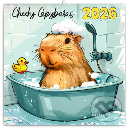 Poznámkový kalendář Rozverné kapybary 2026 - nástěnný kalendář - kniha z kategorie Nástěnné kalendáře