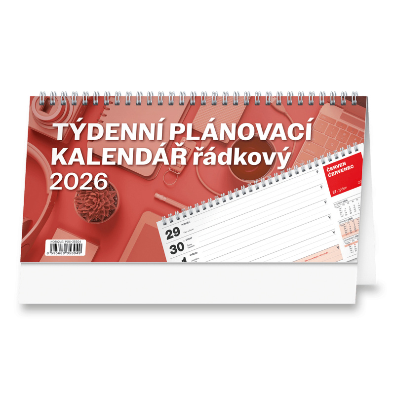 Stolní plánovací kalendář 2026